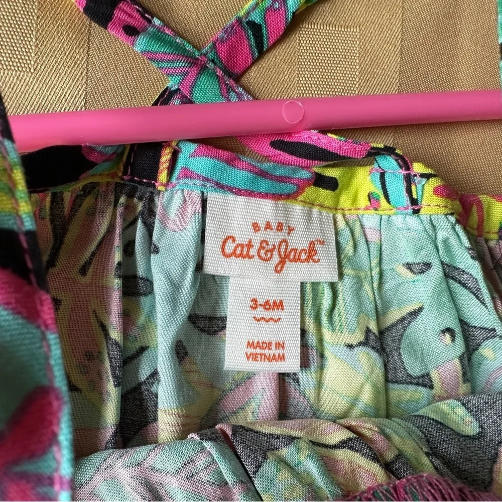 Tropical Print Kids 2 pc beach/outdoor party‎ outfit Size 3-6 Month NEW